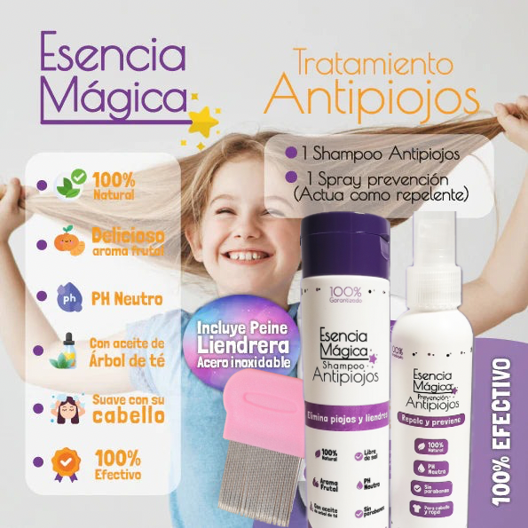 TRATAMIENTO ANTI-PIOJOS + ENVÍO GRÁTIS